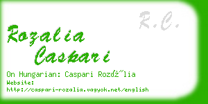 rozalia caspari business card
